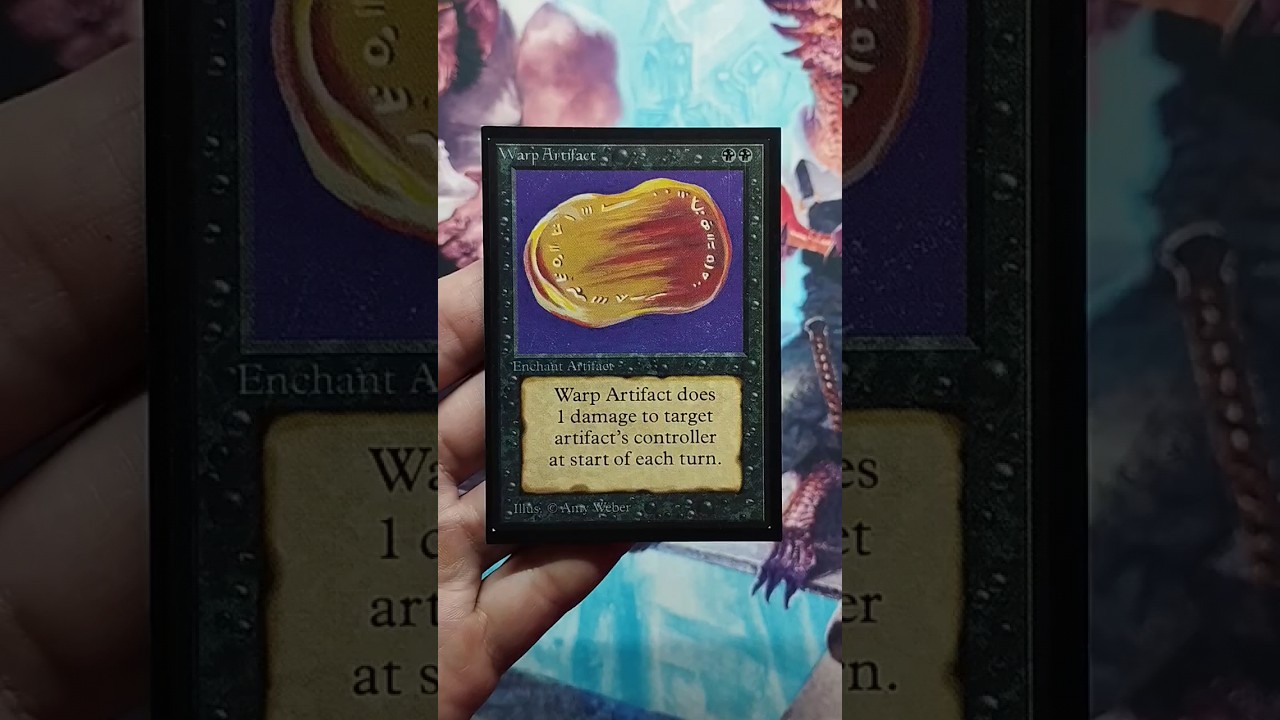 Magic The Gathering ICONIC CARD Warp Artifact 