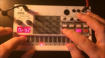 Korg Volca Sample - Live Session #1 - Default Samples - Disco