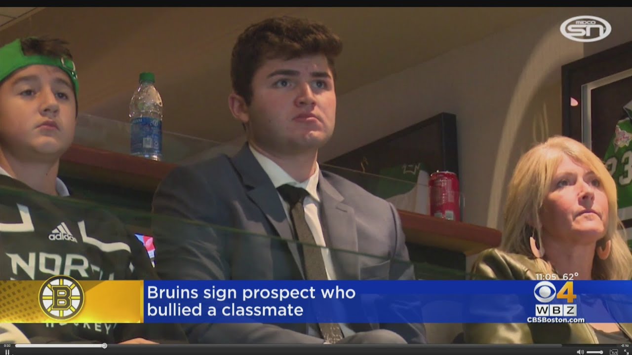 Boston Bruins sign prospect previously involved in bullying scandal