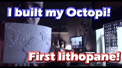 Octopi built and Lithopanes on my CR-10 !!