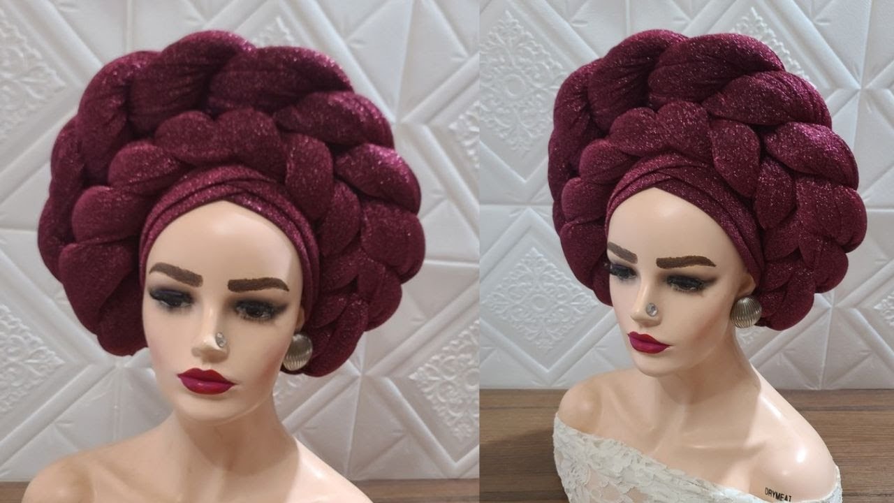HOW TO MAKE A DOUBLE BRAIDED GELE CAP. Detailed Tutorial. HOUSE OF ...