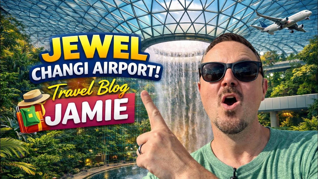 Changi Airport, Jewel & Singapore Airlines A380 to London UK