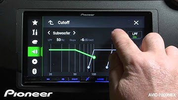 How To - AVIC-7000NEX - Adjust The Audio Settings
