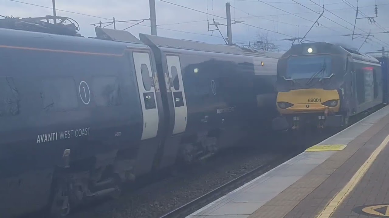 Trains at wigan north Western 