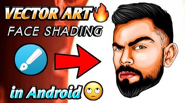 VECTOR ART|| FACE SHADING|| FT.VIRAT KHOLI 🔥