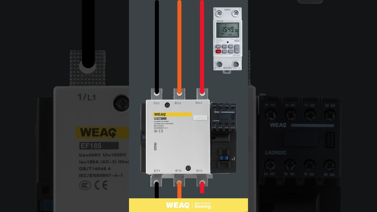 Timed High-Current Wiring Practice: Contactor Setup.