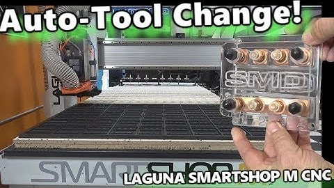 Auto-Tool Change in action! Laguna Smartshop M 4x8 CNC Router Table