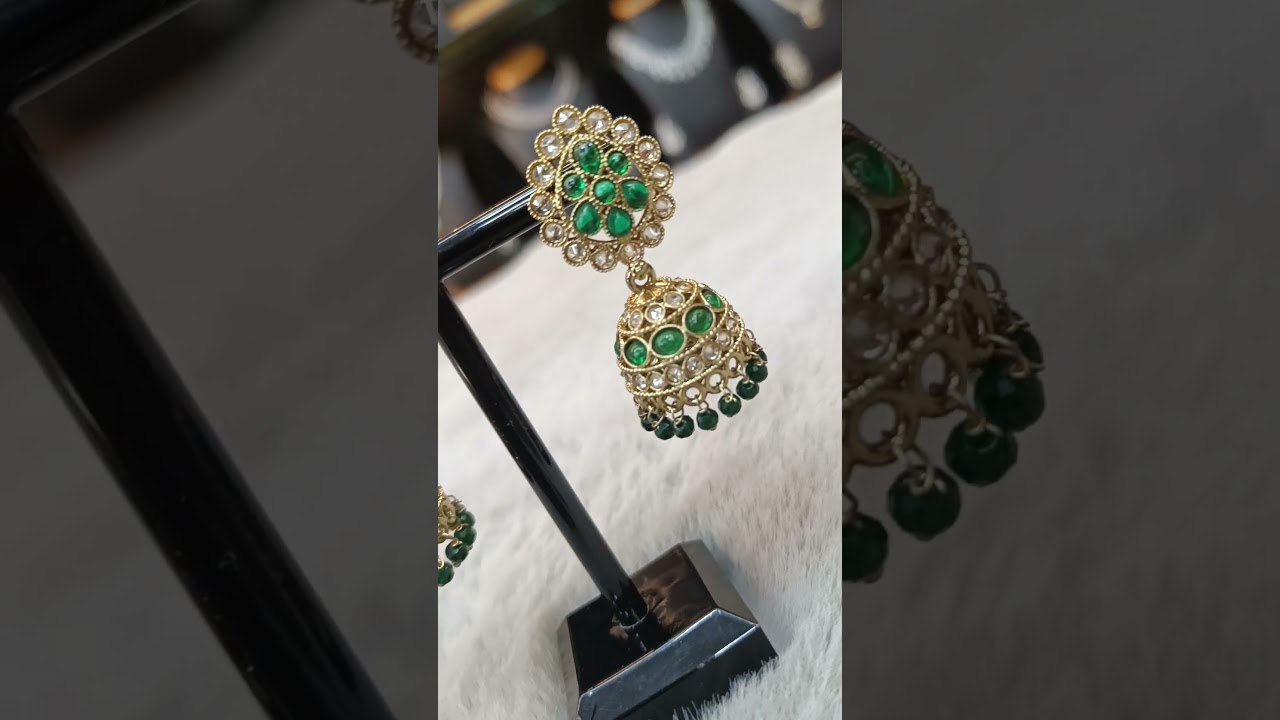 Elevate your ethnic charm with timeless traditional earrings.✨