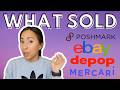 When Sales are Meh - What Sold on Poshmark, eBay, depop, and Mercari for a Part-Time Reseller