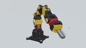 Industrial Robot Arm - 3D Model