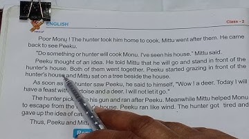 Ch 3 Three friends, Part 2, Class 2, English Reader