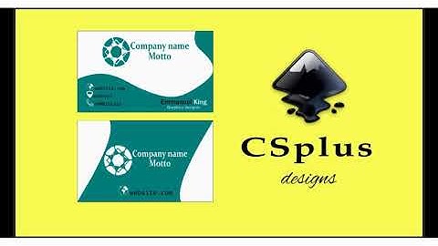 Inkscape tutorial: how to create a simple classic business card design in inkscape