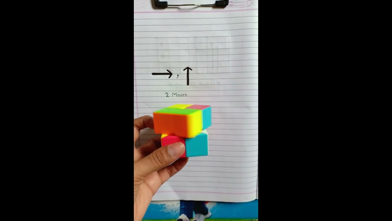 How To Solve 2 By Rubik S Cube In Moves One Hand Shorts