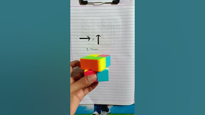 how to solve 2 by 2 rubik's cube in 2 moves (one hand)...#shorts