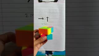 how to solve 2 by 2 rubik's cube in 2 moves (one hand)...#shorts screenshot 4