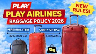 Play Airlines Baggage Policy 2026 | Carry-On, Checked Bags & Extra Fees Explained!