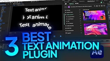 Top 3 Text Animation Plugins for After Effects | After Effects Tutorial