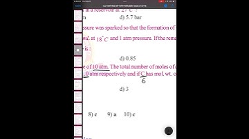 A gaseous mixture of three gases ABC