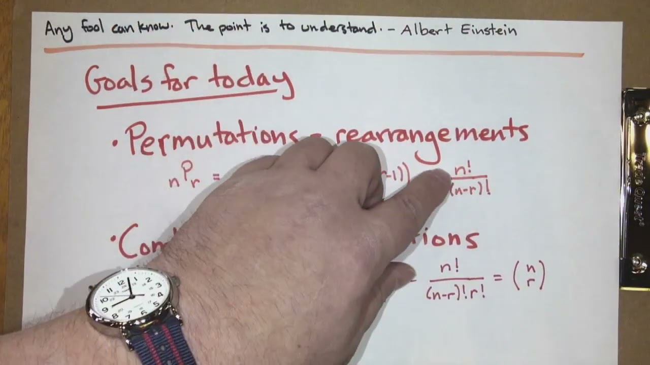 Комбинации и перестановки (Конечная математика; Лекция 33; Осень 25)