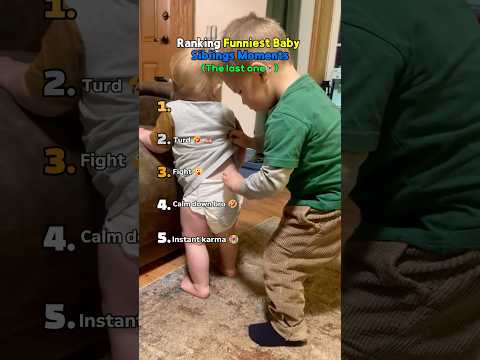 Ranking Funniest Baby Sibling Moments 😭