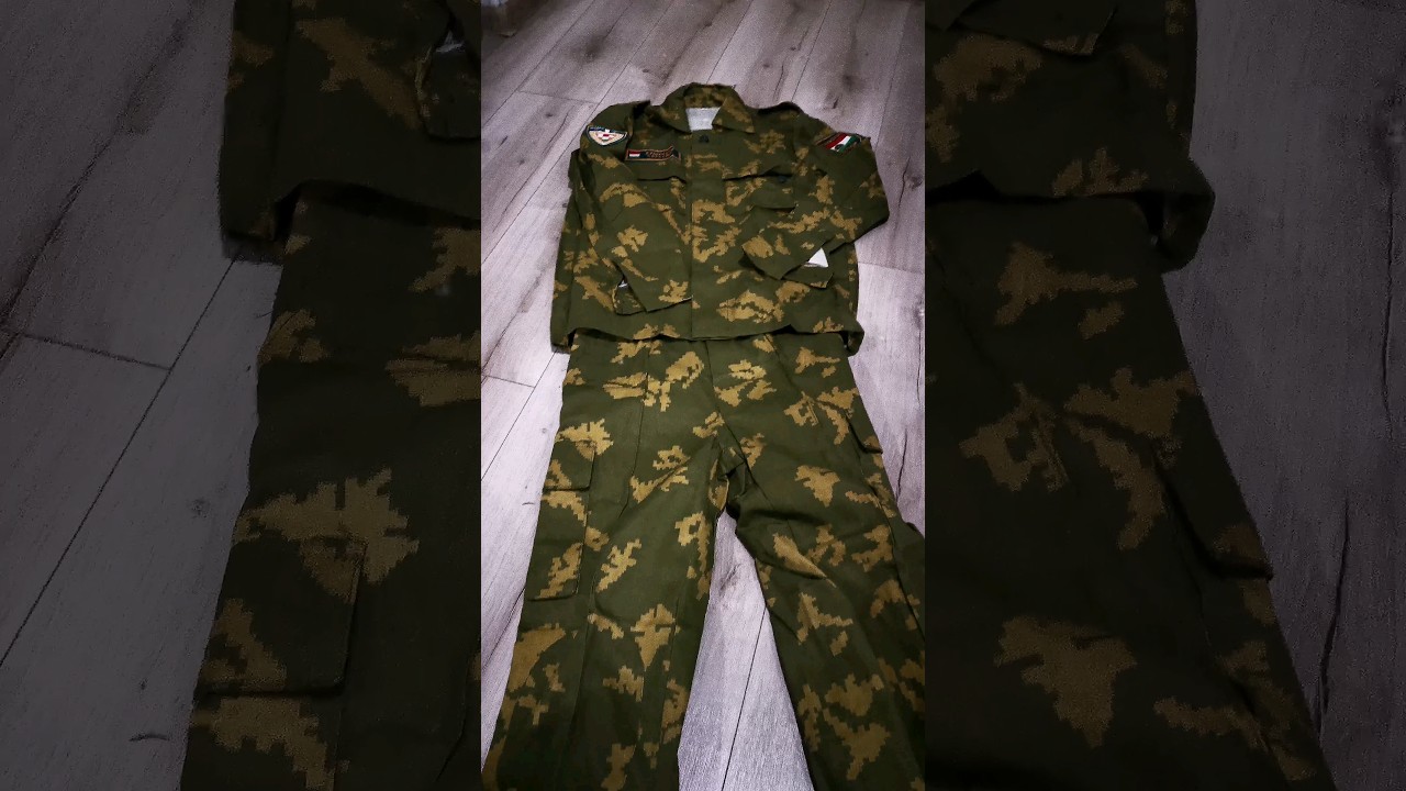 Russian KZM-4 Ataka/Moss Camoflauge Uniform set captured from