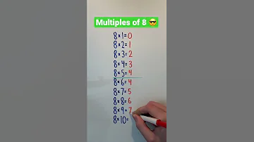Multiples Of 8 Shorts Math Maths Mathematics 