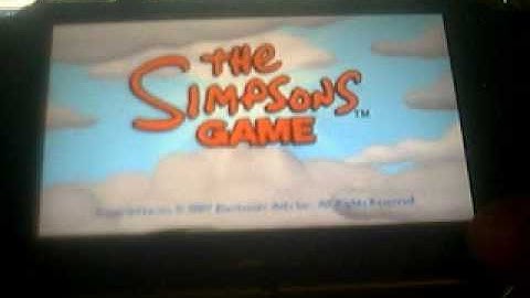 The Simpsons Game Cheats PSP