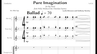 Pure Imagination (from "Willy Wonka & the Chocolate Factory") (Jazz Big Band - Conductor's Score Only) - Leslie Bricusse and Anthony Newley
