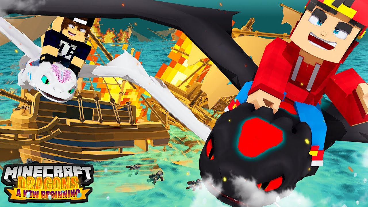 Minecraft Dragons - WE DESTROY THE EVIL FLEET!!