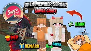 Open Member Server MCPE Versi 1.20 Survival Murni!! SUPRA CRAFT || FREE SENJATA LEGENDS NO LAG !!