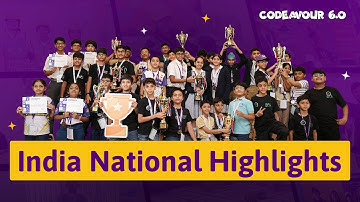 Highlights of Codeavour 6.0 India National Event | AI and Robotics Competition