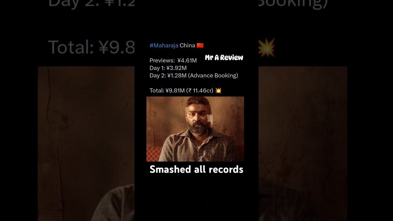 Maharaja China box office collection 💥🥵🤯