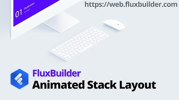 Animated Stack 💥 QUICKLY design using LAYOUTS (Animation Editor layout) #fluxbuilder