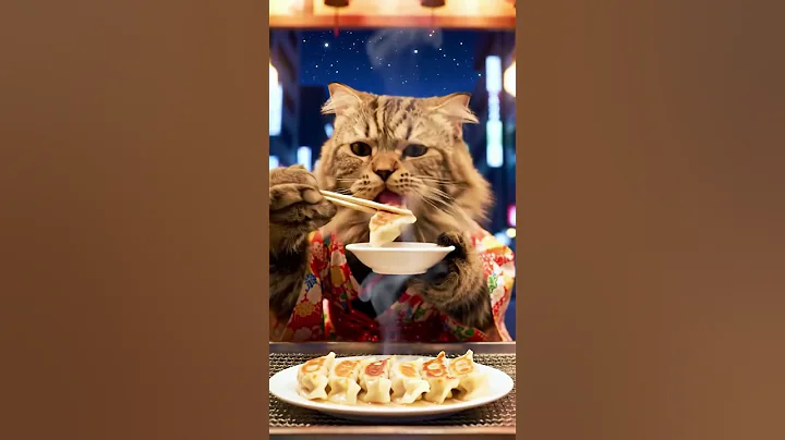 Video 10696821: siberian cat eating, cute siberian cat, cute cat eating food