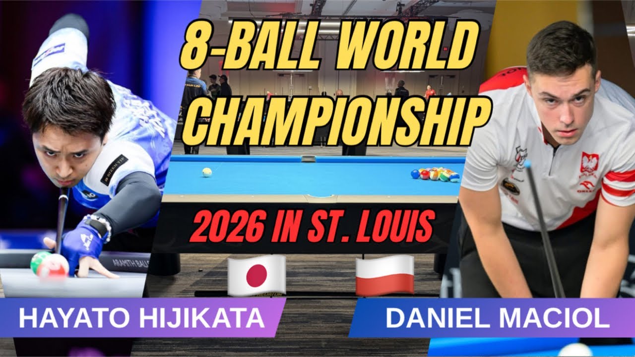 DANIEL MACIOL🇵🇱vs🇯🇵HAYATO HIJIKATA〜8BALL WORLD CHAMPIONSHIP 2026〜