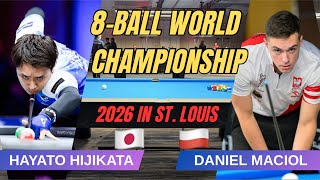 DANIEL MACIOL🇵🇱vs🇯🇵HAYATO HIJIKATA〜8BALL WORLD CHAMPIONSHIP