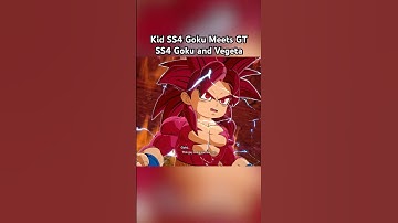 Kid Super Saiyan 4 Goku (Daima) meets GT Super Saiyan 4 Goku and Vegeta | Sparking Zero