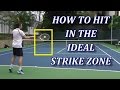 How To Hit Tennis Strokes In The Ideal Strike Zone And Why