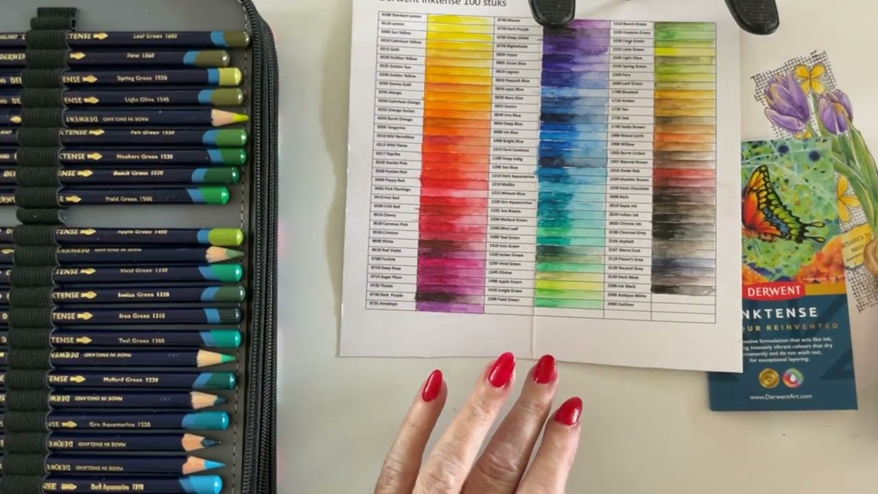 Inktense 100 potloden, hoe kun je er mee werken? Molotow Sketchers nieuw!