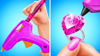 3D PEN VS HOT GLUE | What Is Better? Awesome Crafts Ideas And Cute Jewelry By 123 GO!