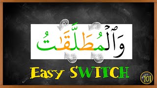 How to switch between HEAVY and LIGHT letters in one word EASILY | Arabic101 screenshot 4