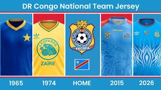 The Evolution of DR Congo National Football Team Home Jersey 🇨🇩 | FIFA World Cup 2026 Group K