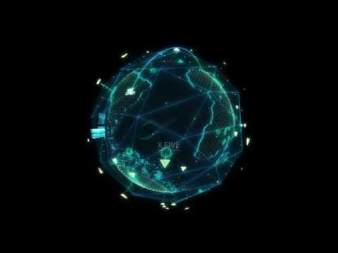 3D 모션그래픽 타이틀_우리 은행 홀로그램 타이틀