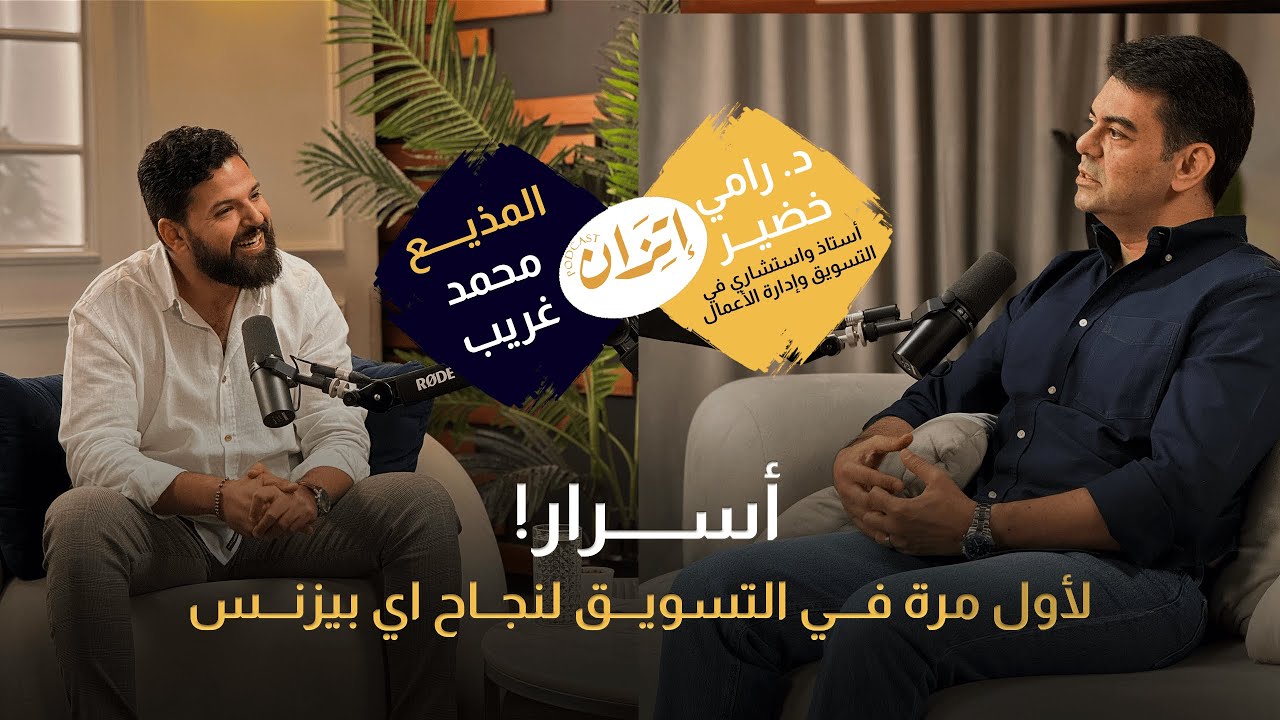 بودكاست اتزان | كيف نستفيد من التسويق الصحيح لنجاح اي بيزنس  مع د. رامي خضير