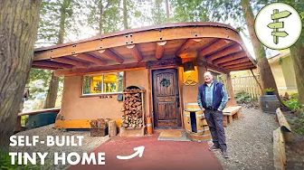 Man Builds Epic Backyard Tiny Home for $35k with Hybrid Materials – FULL TOUR