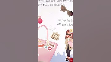 DIY Design Paper Handbag with Stickers and Painting for Girls! Activity Book #shorts