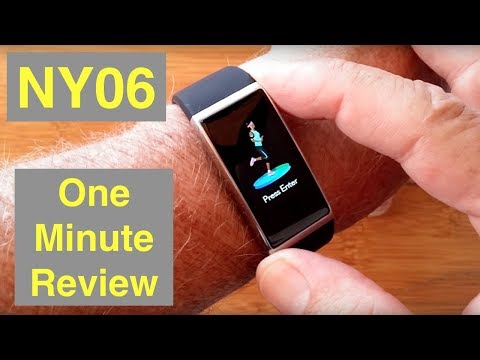 RUNDOING NY06 IP68 Waterproof Continuous Heart Rate/Blood Pressure Smartwatch: One Minute Overview