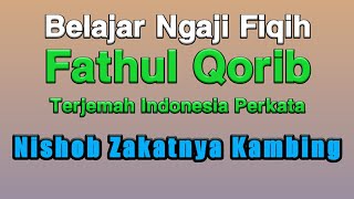 038 Nishab Zakatnya Kambing Fathul Qorib Terjemah Indonesia Perkata 