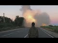 HIMARS firing and driving on Ukraine roads fully loaded with GMLRS - better video quality