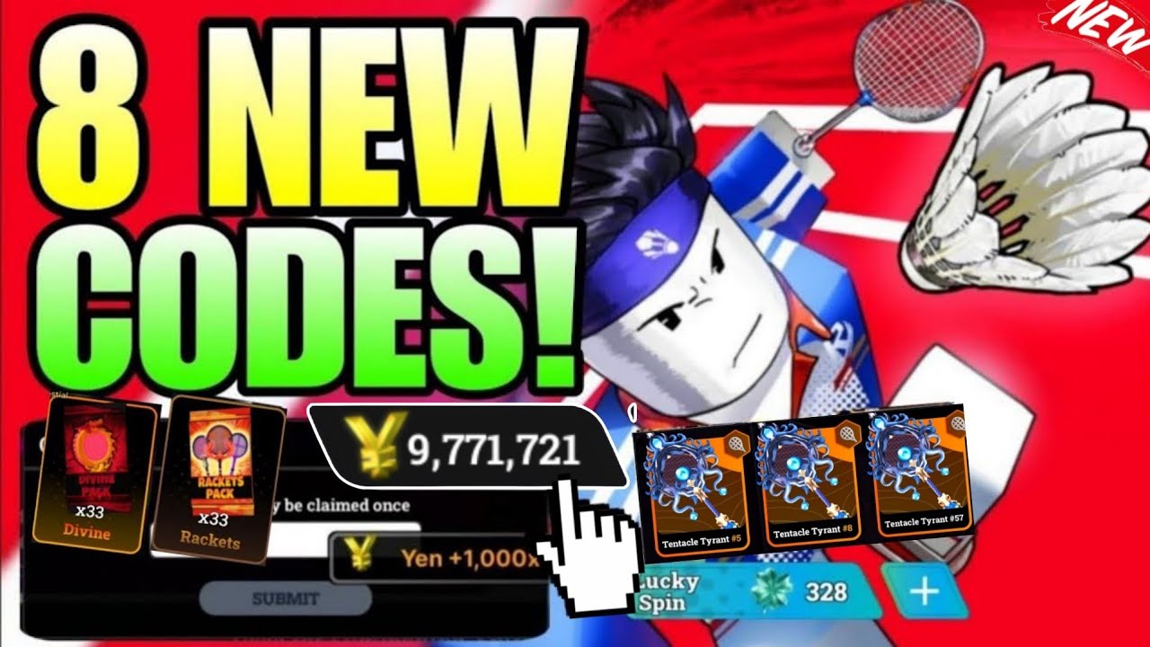 *NEW CODES* ALL WORKING CODES FOR RACKET RIVALS IN UPDATE - ROBLOX ...